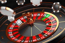 Meja American Roulette dengan taruhan berkisar dari minimum hingga maksimum